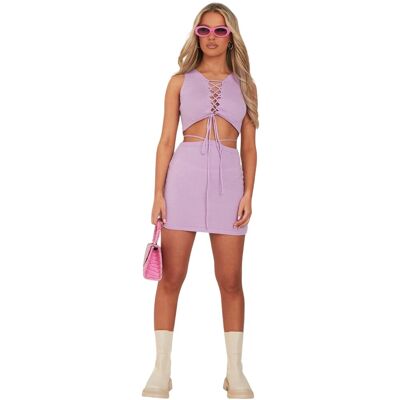 Missyempire Missy Empire - Minirock für Damen (Flieder) Lila EU 36 / UK 8 Missyempire Missy Empire - Minirock für Damen (Flieder) Lila EU 36 / UK 8