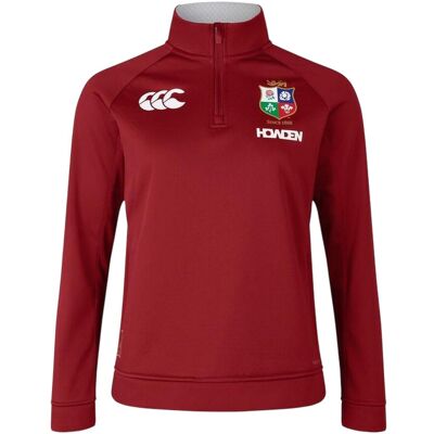 Canterbury - "2025" Fleece-Oberteil für Damen, mit kurzem Reißverschluss, Rugby (Rote Dahlie) Rot EU 36 / UK 8 Canterbury - "2025" Fleece-Oberteil für Damen, mit kurzem Reißverschluss, Rugby (Rote Dahlie) Rot EU 36 / UK 8