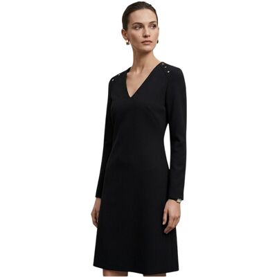Boss - "Dariva" Midikleid für Damen (Schwarz) Schwarz EU 42 / UK 14 Boss - "Dariva" Midikleid für Damen (Schwarz) Schwarz EU 42 / UK 14