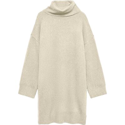 Vero Moda - Strickkleid für Damen, Rollkragen, Jerseyware (Natürlich) Natürlich EU 42 / UK 14 Vero Moda - Strickkleid für Damen, Rollkragen, Jerseyware (Natürlich) Natürlich EU 42 / UK 14