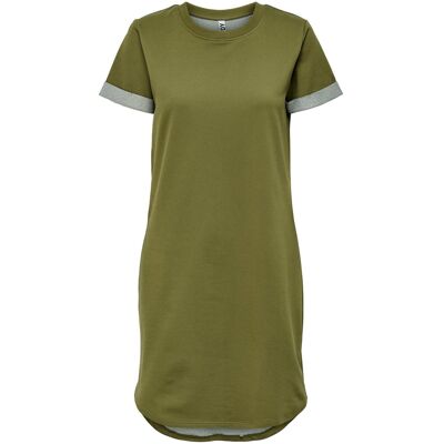 Only - Mini Shirt Dress für Damen, Rundhalsausschnitt (Martini Olive) Waldgrün EU 38 / UK 10 Only - Mini Shirt Dress für Damen, Rundhalsausschnitt (Martini Olive) Waldgrün EU 38 / UK 10