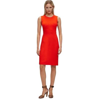 Boss - "Dirula" Kleid für Damen, Rundhalsausschnitt (Leuchtend Orange) Orange EU 40 / UK 12 Boss - "Dirula" Kleid für Damen, Rundhalsausschnitt (Leuchtend Orange) Orange EU 40 / UK 12