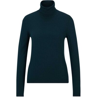 Boss - Sweatshirt für Damen, Rollkragen, Regulär (Dunkelgrün) Grün EU 40 / UK 12 Boss - Sweatshirt für Damen, Rollkragen, Regulär (Dunkelgrün) Grün EU 40 / UK 12