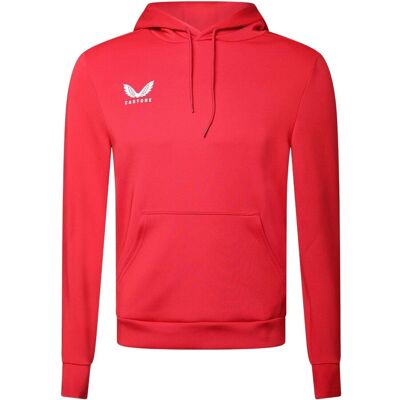 Castore - Hoodie zum Überziehen für Damen, Scuba-Material (Rot) Rot EU 42 / UK 14 Castore - Hoodie zum Überziehen für Damen, Scuba-Material (Rot) Rot EU 42 / UK 14