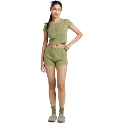 Brave Soul - Loungewear Set für Damen, Rippenstrick (Khakigrün) Khaki EU 36 / UK 8 Brave Soul - Loungewear Set für Damen, Rippenstrick (Khakigrün) Khaki EU 36 / UK 8