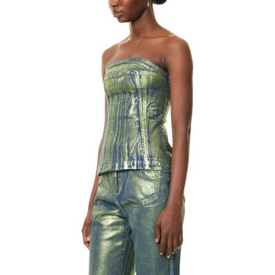 Amy Lynn AmyLynn - Tube-Top für Damen, Schmal (Grün) Grün EU 36 / UK 8 Amy Lynn AmyLynn - Tube-Top für Damen, Schmal (Grün) Grün EU 36 / UK 8