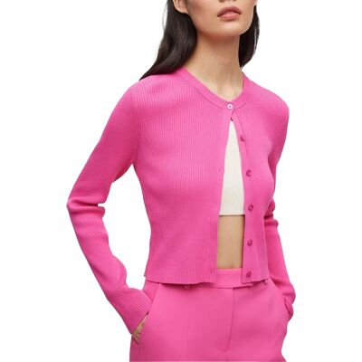 Boss - "Fahara" Strickjacke für Damen (Pink Mischung) Rosa EU 36 / UK 8 Boss - "Fahara" Strickjacke für Damen (Pink Mischung) Rosa EU 36 / UK 8
