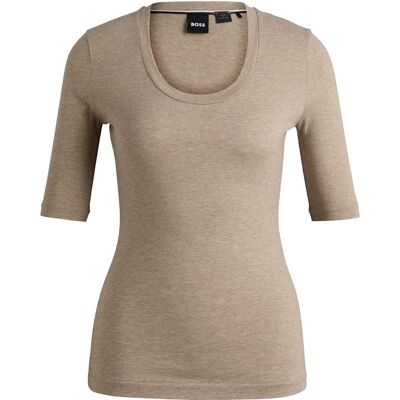 Boss - "Effilie2" Oberteil für Damen, 3/4 Ärmel (Grau) Grau EU 38 / UK 10 Boss - "Effilie2" Oberteil für Damen, 3/4 Ärmel (Grau) Grau EU 38 / UK 10