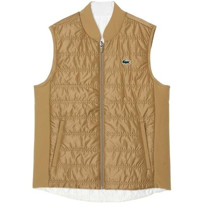 Lacoste - Weste für Damen, wendbar, Emblem (Beige) Beige EU 36 / UK 8 Lacoste - Weste für Damen, wendbar, Emblem (Beige) Beige EU 36 / UK 8