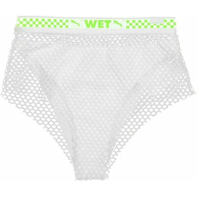 Puma x Rihanna Fenty Damen Bikinislip mit weißem Netzbesatz Weiß EU 34 / UK 6 Puma x Rihanna Fenty Damen Bikinislip mit weißem Netzbesatz Weiß EU 34 / UK 6