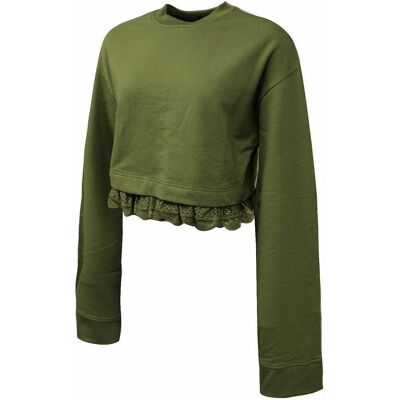 Puma x Rihanna Fenty Damen Dunkelolivgrüner Pullover Olive EU 36 / UK 8 Puma x Rihanna Fenty Damen Dunkelolivgrüner Pullover Olive EU 36 / UK 8