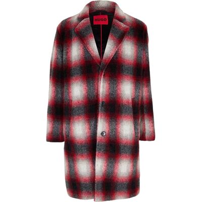 Hugo - Mantel für Damen (Lila kariert) Tartan EU 40 / UK 12 Hugo - Mantel für Damen (Lila kariert) Tartan EU 40 / UK 12
