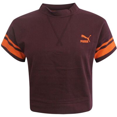 Puma Tipping Damen Bordeaux Crop Top Burgund EU 40 / UK 12 Puma Tipping Damen Bordeaux Crop Top Burgund EU 40 / UK 12