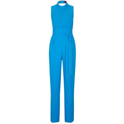 Hugo - "Kisuse" Jumpsuit für Damen, Polyester-Gemisch (Blau) Blau EU 36 / UK 8 Hugo - "Kisuse" Jumpsuit für Damen, Polyester-Gemisch (Blau) Blau EU 36 / UK 8