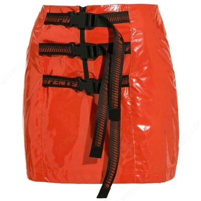 Puma x Rihanna Fenty Damen Orange Minirock Orange EU 34 / UK 6 Puma x Rihanna Fenty Damen Orange Minirock Orange EU 34 / UK 6