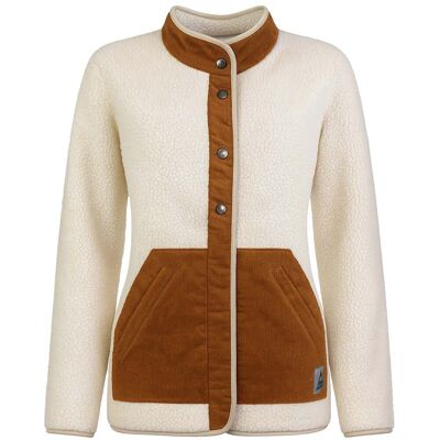 Passenger Clover Wiederverwertete Tiefe Damen Beigefarbene Sherpa Fleecejacke Beige XL Passenger Clover Wiederverwertete Tiefe Damen Beigefarbene Sherpa Fleecejacke Beige XL