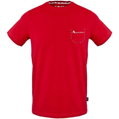 Aquascutum - "Dizzy Dino" T-Shirt für Herren/Damen Unisex (Rot) Rot XL Aquascutum - "Dizzy Dino" T-Shirt für Herren/Damen Unisex (Rot) Rot XL