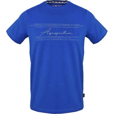 Aquascutum - T-Shirt für Herren/Damen Unisex, Regulär (Himmel) Himmelblau S Aquascutum - T-Shirt für Herren/Damen Unisex, Regulär (Himmel) Himmelblau S