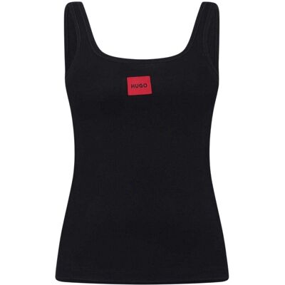 Boss - Ärmelloses Oberteil für Damen, Eckiger Ausschnitt, Ärmellos (Dunkelblau) Blau EU 40 / UK 12 Boss - Ärmelloses Oberteil für Damen, Eckiger Ausschnitt, Ärmellos (Dunkelblau) Blau EU 40 / UK 12