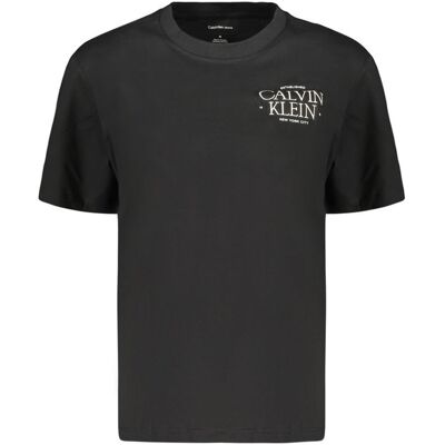 Calvin Klein Schwarzes Baumwoll Damen-T-Shirt Schwarz XS Calvin Klein Schwarzes Baumwoll Damen-T-Shirt Schwarz XS