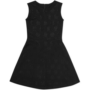 Philipp Plein Kurzes Kleid Monogram Schwarz 12A / 152cm Philipp Plein Kurzes Kleid Monogram Schwarz 12A / 152cm