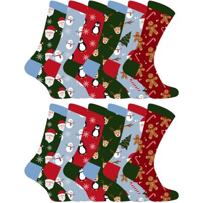 Kinder Weihnachten Socken Sock Snob Neuheit Spaß Muster Weihnachtsgeschenk Socken für Jungen & Mädchen - 12 Pack Mehrfarben EU 27 – EU 29 Kinder Weihnachten Socken Sock Snob Neuheit Spaß Muster Weihnachtsgeschenk Socken für Jungen & Mädchen - 12 Pack Mehrfarben EU 27 – EU 29