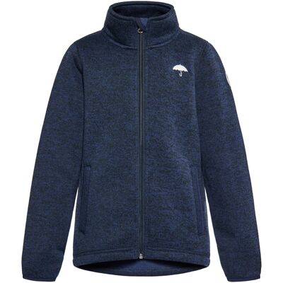 Schmuddelwedda Strickfleecejacke Mädchen (Kids) Meeresmelange Marine 4A / 104cm Schmuddelwedda Strickfleecejacke Mädchen (Kids) Meeresmelange Marine 4A / 104cm