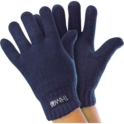 Thinsulate-Kinderhandschuhe für den Winter THMO Jungen & Mädchen gestrickte Thermo-Vollfingerhandschuhe für Kinder - Blau Blau 6-7A / 116-122cm Thinsulate-Kinderhandschuhe für den Winter THMO Jungen & Mädchen gestrickte Thermo-Vollfingerhandschuhe für Kinder - Blau Blau 6-7A / 116-122cm