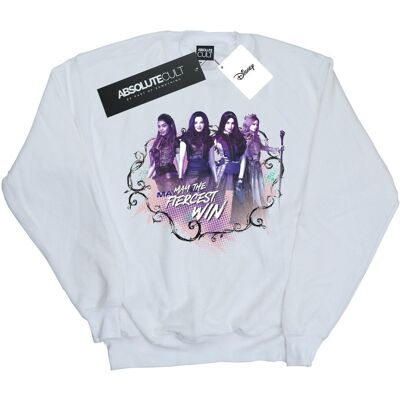 Disney - "The Descendants The Fiercest Win" Sweatshirt für Mädchen (Weiß) Weiß 7-8A / 122-128cm Disney - "The Descendants The Fiercest Win" Sweatshirt für Mädchen (Weiß) Weiß 7-8A / 122-128cm