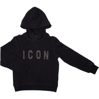 Dsquared2 Relax Icon DQ2030D0-A22DQ Mädchen Hoodie Schwarz 12A / 152cm Dsquared2 Relax Icon DQ2030D0-A22DQ Mädchen Hoodie Schwarz 12A / 152cm