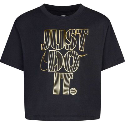 Nike - T-Shirt für Mädchen Kastig (Schwarz) Schwarz 4A / 104cm Nike - T-Shirt für Mädchen Kastig (Schwarz) Schwarz 4A / 104cm