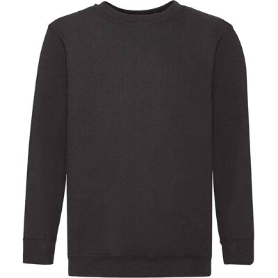 Fruit of the Loom Kinder Klassik Drop Schulter Sweatshirt (Schwarz) Schwarz 12-13A / 152-158cm Fruit of the Loom Kinder Klassik Drop Schulter Sweatshirt (Schwarz) Schwarz 12-13A / 152-158cm
