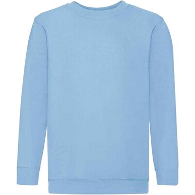 Fruit of the Loom Kinder Klassik Drop Schulter Sweatshirt (Himmelblau) Blau 7-8A / 122-128cm Fruit of the Loom Kinder Klassik Drop Schulter Sweatshirt (Himmelblau) Blau 7-8A / 122-128cm