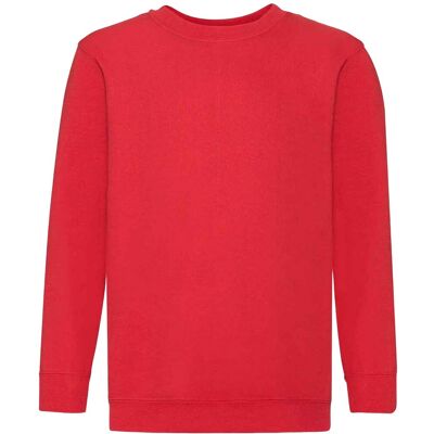 Fruit of the Loom Kinder Klassik Drop Schulter Sweatshirt (Rot) Rot 3-4A / 98-104cm Fruit of the Loom Kinder Klassik Drop Schulter Sweatshirt (Rot) Rot 3-4A / 98-104cm
