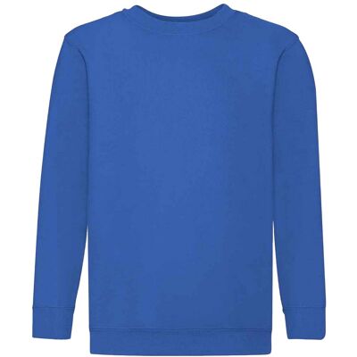 Fruit of the Loom Kinder Klassik Drop Schulter Sweatshirt (Königsblau) Blau 7-8A / 122-128cm Fruit of the Loom Kinder Klassik Drop Schulter Sweatshirt (Königsblau) Blau 7-8A / 122-128cm