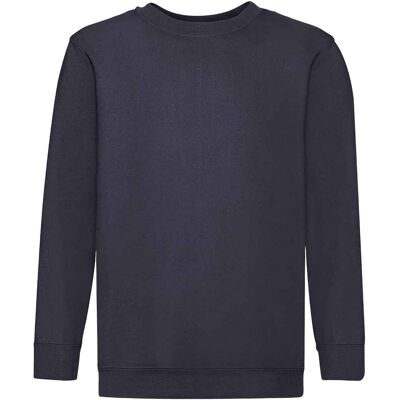 Fruit of the Loom Kinder Klassik Drop Schulter Sweatshirt (Dunkles Marineblau) Blau 3-4A / 98-104cm Fruit of the Loom Kinder Klassik Drop Schulter Sweatshirt (Dunkles Marineblau) Blau 3-4A / 98-104cm