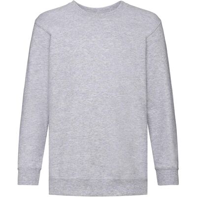 Fruit of the Loom Kinder Klassik Drop Schulter Sweatshirt (Grau meliert) Grau 3-4A / 98-104cm Fruit of the Loom Kinder Klassik Drop Schulter Sweatshirt (Grau meliert) Grau 3-4A / 98-104cm