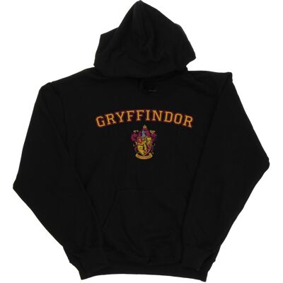 Harry Potter - "Gryffindor" Kapuzenpullover für Mädchen (Schwarz) Schwarz 7-8A / 122-128cm Harry Potter - "Gryffindor" Kapuzenpullover für Mädchen (Schwarz) Schwarz 7-8A / 122-128cm