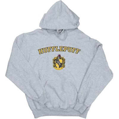 Harry Potter - "Hufflepuff" Kapuzenpullover für Mädchen (Grau) Hellgrau 7-8A / 122-128cm Harry Potter - "Hufflepuff" Kapuzenpullover für Mädchen (Grau) Hellgrau 7-8A / 122-128cm