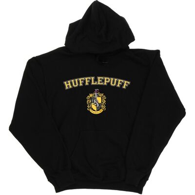 Harry Potter - "Hufflepuff" Kapuzenpullover für Mädchen (Schwarz) Schwarz 3-4A / 98-104cm Harry Potter - "Hufflepuff" Kapuzenpullover für Mädchen (Schwarz) Schwarz 3-4A / 98-104cm