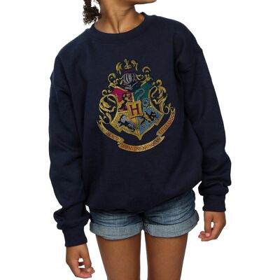 Harry Potter - Sweatshirt für Mädchen (Marineblau) Marine 7-8A / 122-128cm Harry Potter - Sweatshirt für Mädchen (Marineblau) Marine 7-8A / 122-128cm