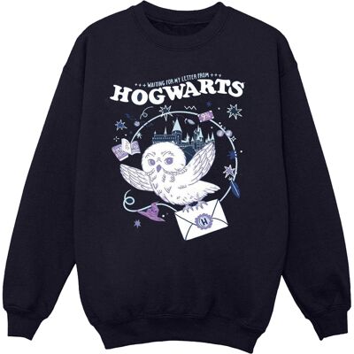 Harry Potter - "Letter From Hogwarts" Sweatshirt für Mädchen (Marineblau) Marine 3-4A / 98-104cm Harry Potter - "Letter From Hogwarts" Sweatshirt für Mädchen (Marineblau) Marine 3-4A / 98-104cm