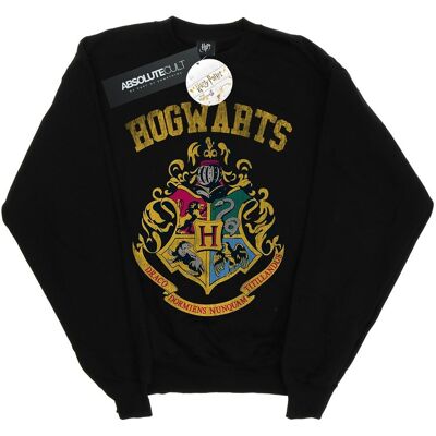 Harry Potter - Sweatshirt für Mädchen (Schwarz) Schwarz 7-8A / 122-128cm Harry Potter - Sweatshirt für Mädchen (Schwarz) Schwarz 7-8A / 122-128cm