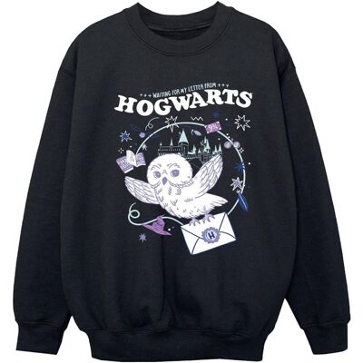 Harry Potter - "Letter From Hogwarts" Sweatshirt für Mädchen (Schwarz) Schwarz 7-8A / 122-128cm Harry Potter - "Letter From Hogwarts" Sweatshirt für Mädchen (Schwarz) Schwarz 7-8A / 122-128cm