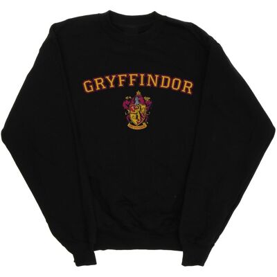 Harry Potter - "Gryffindor" Sweatshirt für Mädchen (Schwarz) Schwarz 7-8A / 122-128cm Harry Potter - "Gryffindor" Sweatshirt für Mädchen (Schwarz) Schwarz 7-8A / 122-128cm