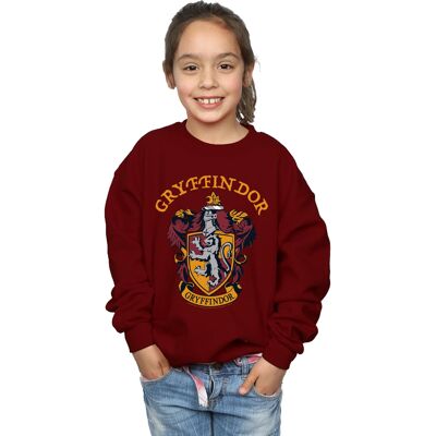 Harry Potter - Sweatshirt für Mädchen (Burgunderrot) Burgund 3-4A / 98-104cm Harry Potter - Sweatshirt für Mädchen (Burgunderrot) Burgund 3-4A / 98-104cm
