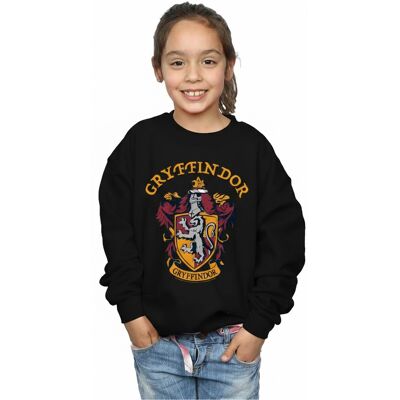 Harry Potter - Sweatshirt für Mädchen (Schwarz) Schwarz 3-4A / 98-104cm Harry Potter - Sweatshirt für Mädchen (Schwarz) Schwarz 3-4A / 98-104cm