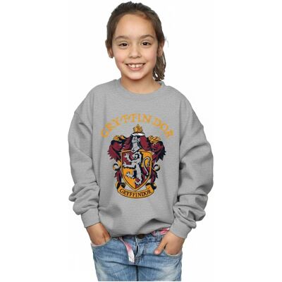 Harry Potter - Sweatshirt für Mädchen (Sportgrau) Grau 3-4A / 98-104cm Harry Potter - Sweatshirt für Mädchen (Sportgrau) Grau 3-4A / 98-104cm