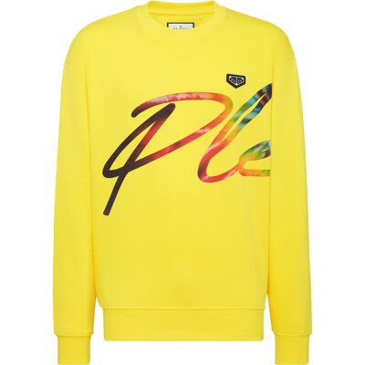 Philipp Plein Sweatshirt Signature Gelb L Philipp Plein Sweatshirt Signature Gelb L