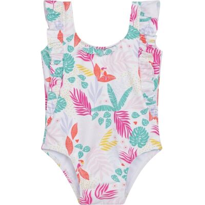 Carrement Beau - Badeanzug für Mädchen (Weiß) Weiß 3M / 62cm Carrement Beau - Badeanzug für Mädchen (Weiß) Weiß 3M / 62cm